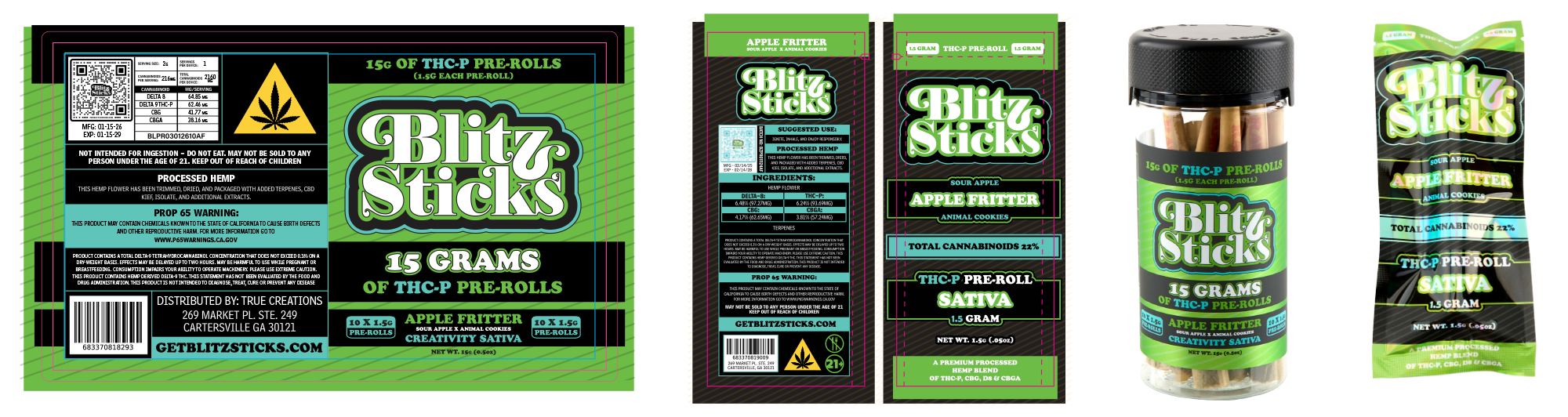 Blitz Sticks packaging