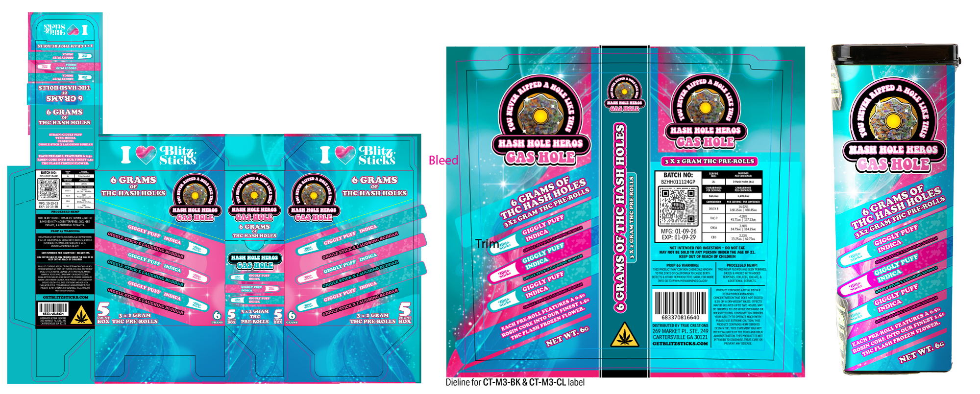 Blitz Sticks packaging