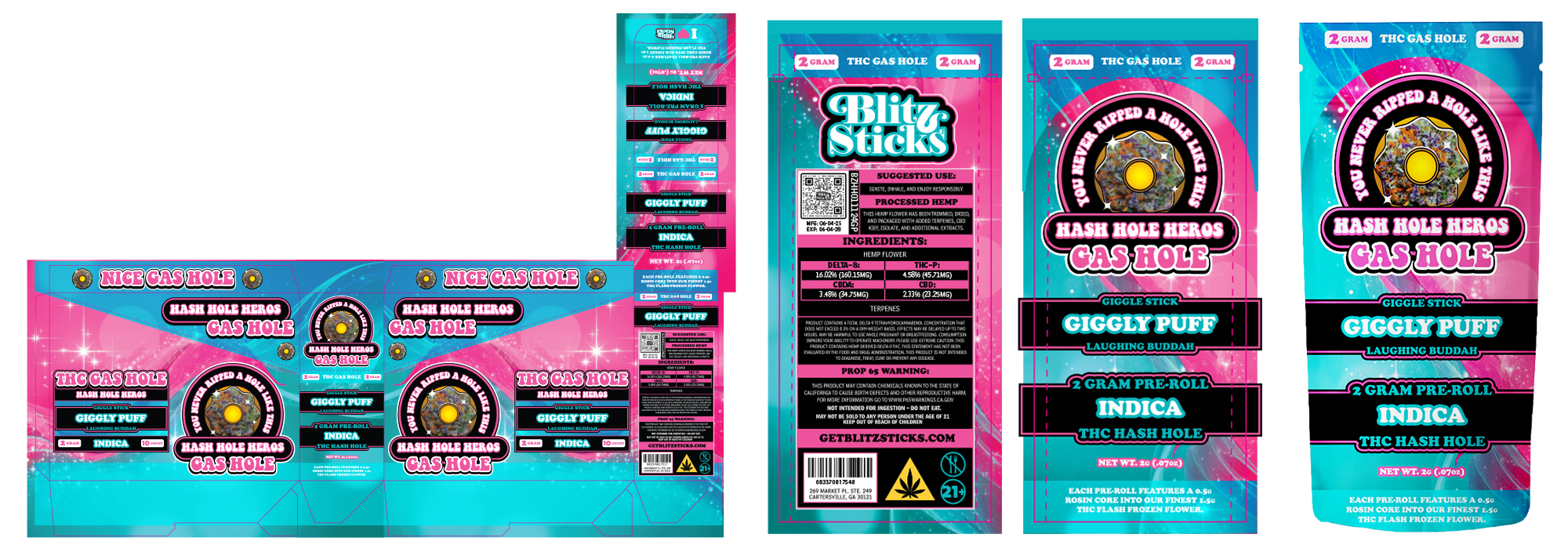 Blitz Sticks packaging