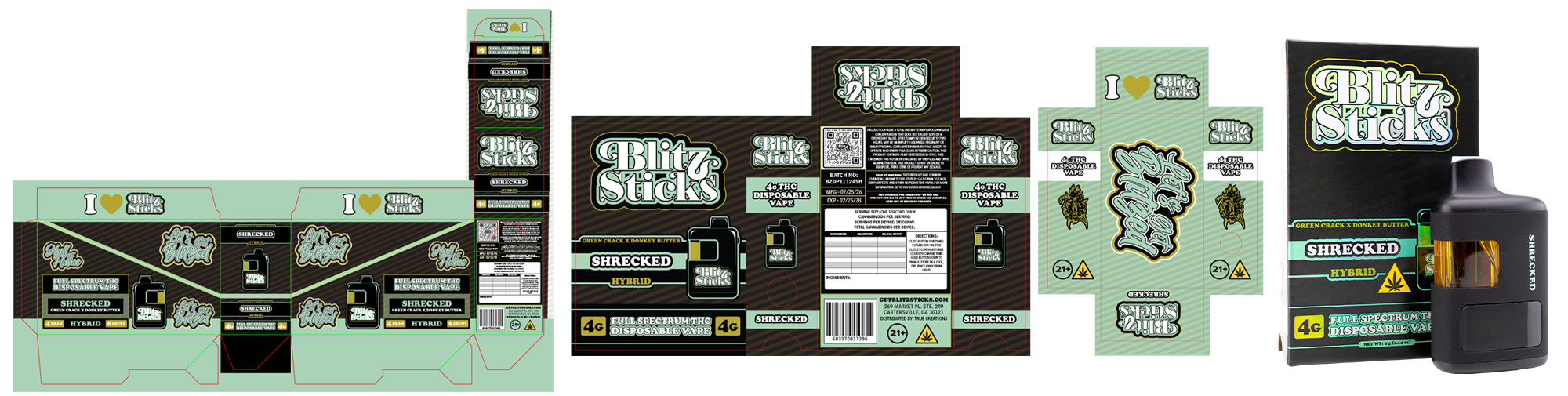 Blitz Sticks packaging