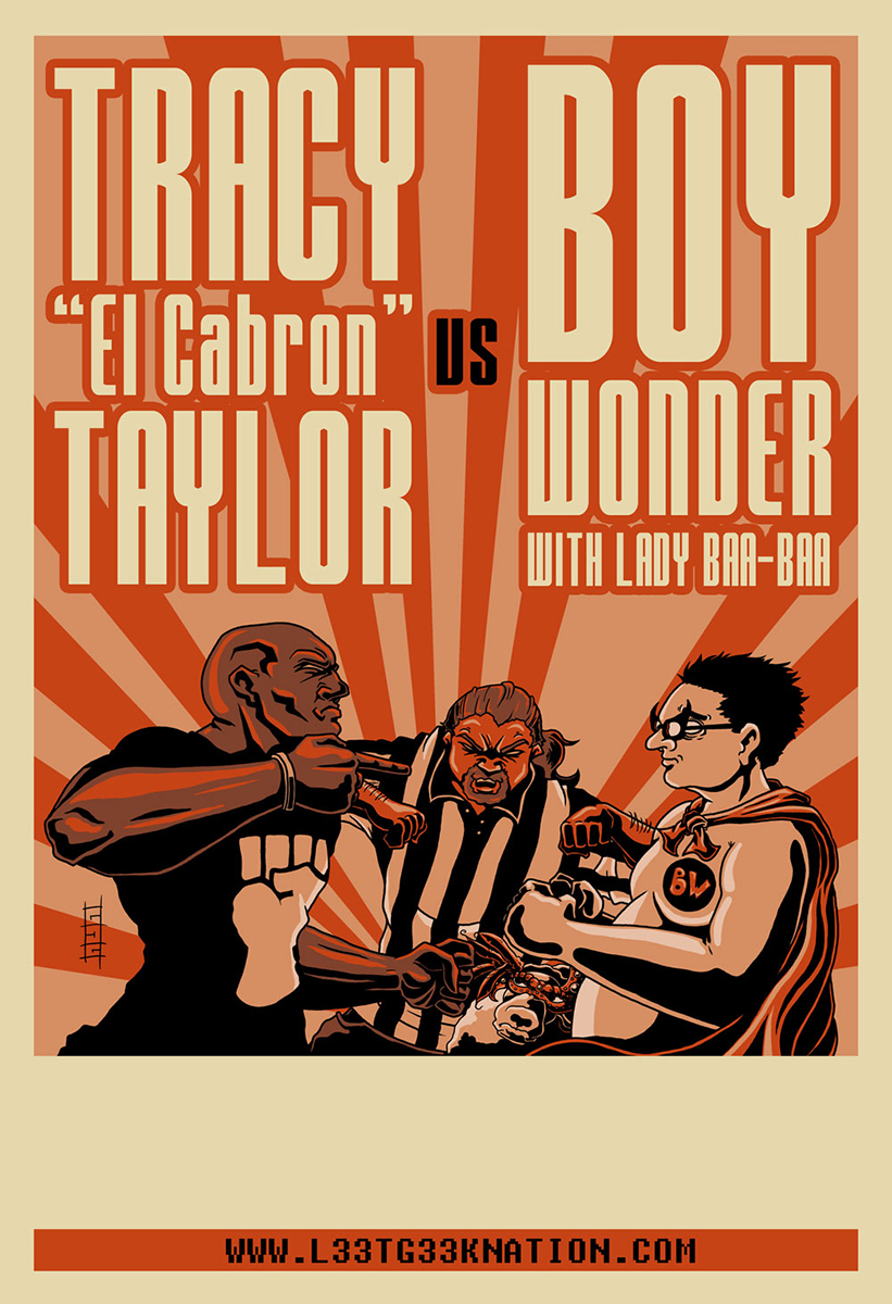 Tracy Boy Taylor event poster