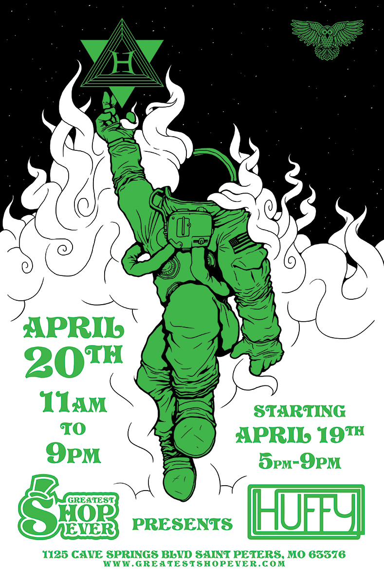 Huffy event poster