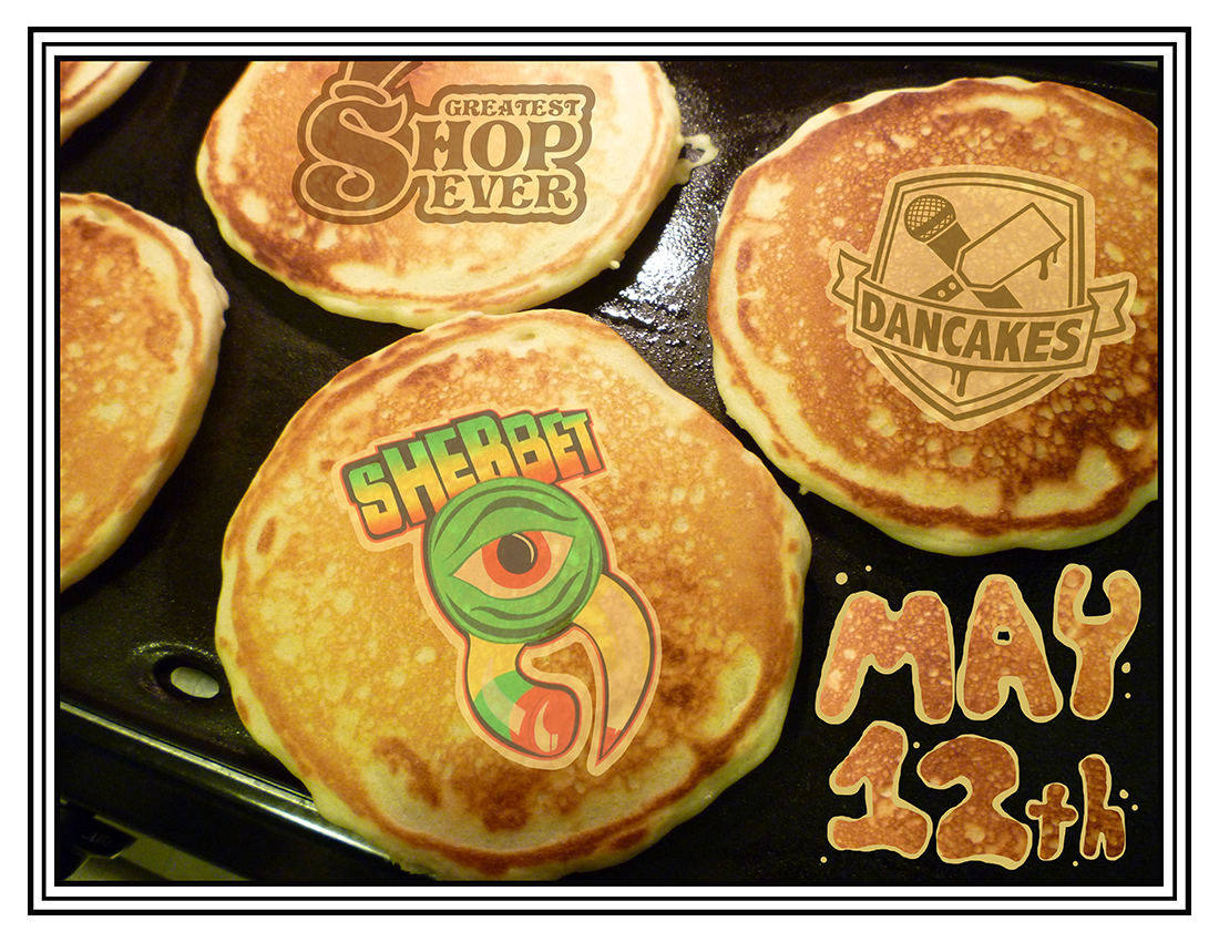 Sherbet pancake event poster