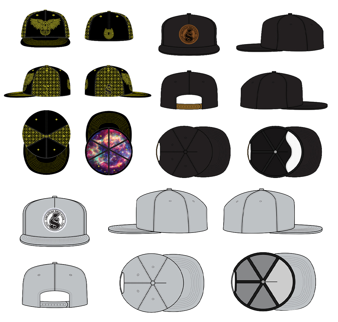 Greatest Shop Ever apparel and hat designs