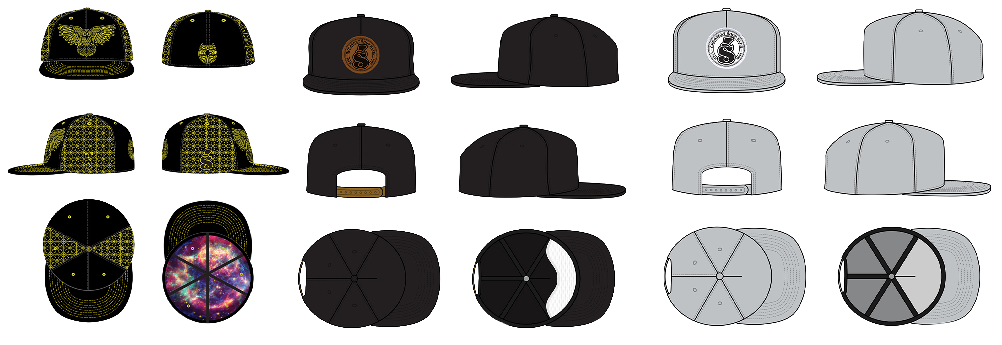 Greatest Shop Ever apparel and hat designs