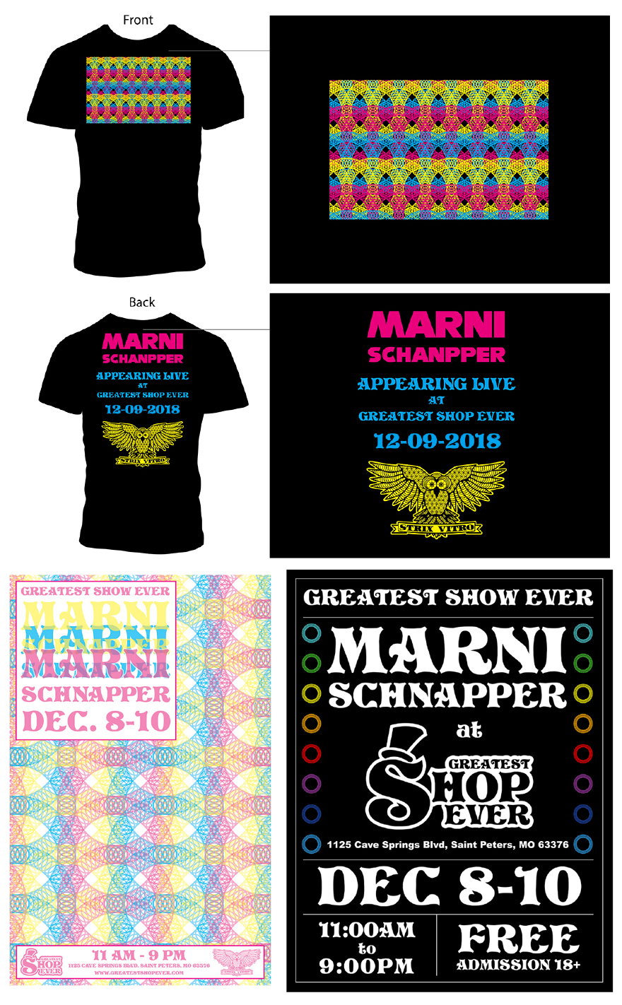 Greatest Shop Ever glass blowing promotional materials