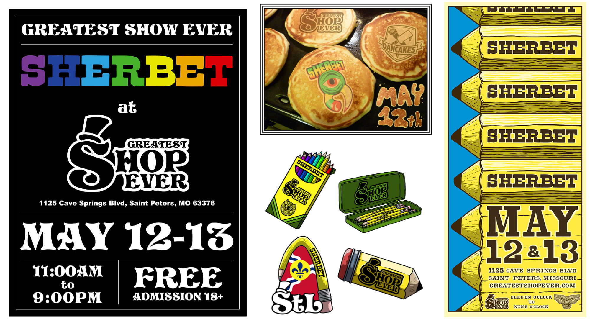 Greatest Shop Ever Sherbet event materials
