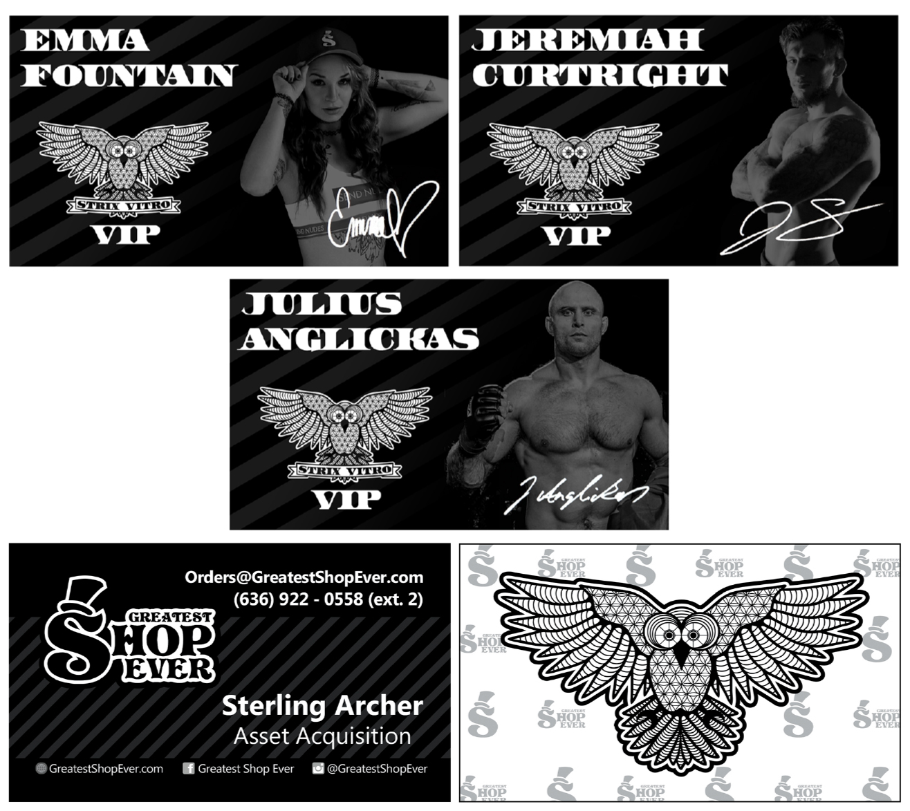 Greatest Shop Ever retail and VIP promotional materials