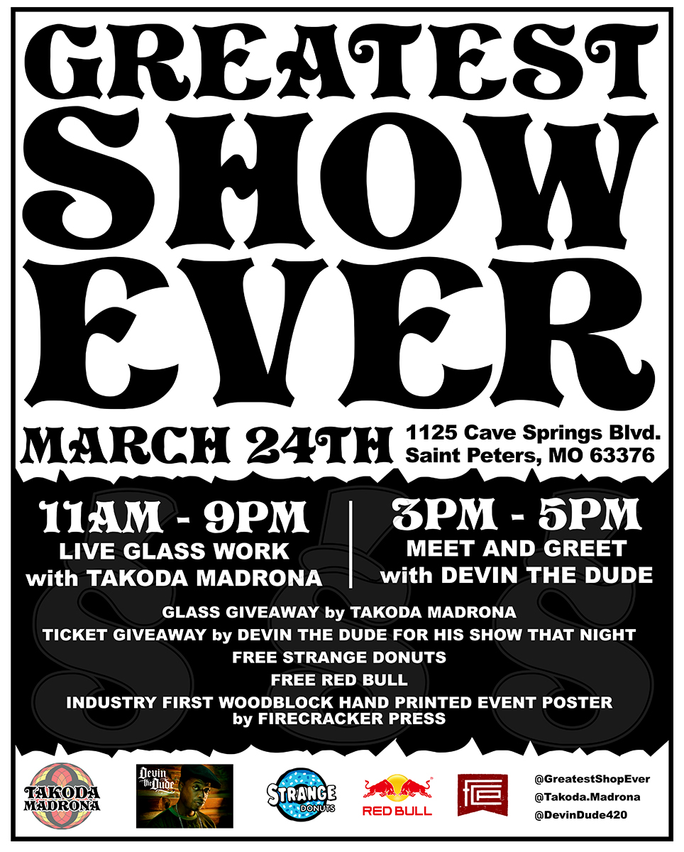 Greatest Shop Ever glass show poster
