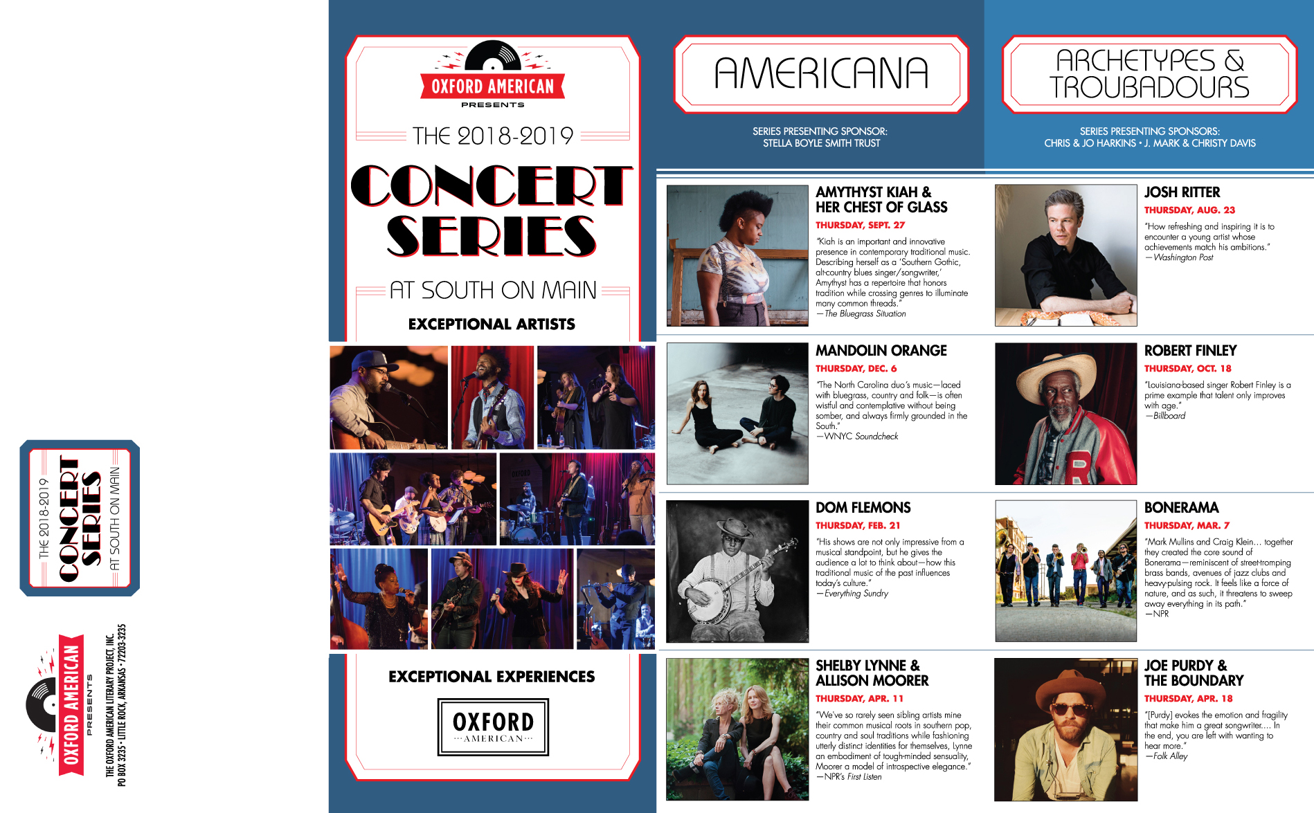 Oxford American Concert Series promotional materials