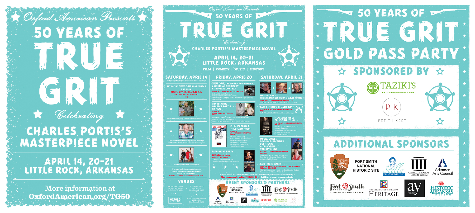 Oxford American 50 Years of True Grit promotional collateral