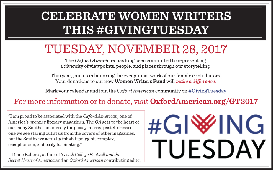 Oxford American Giving Tuesday campaign